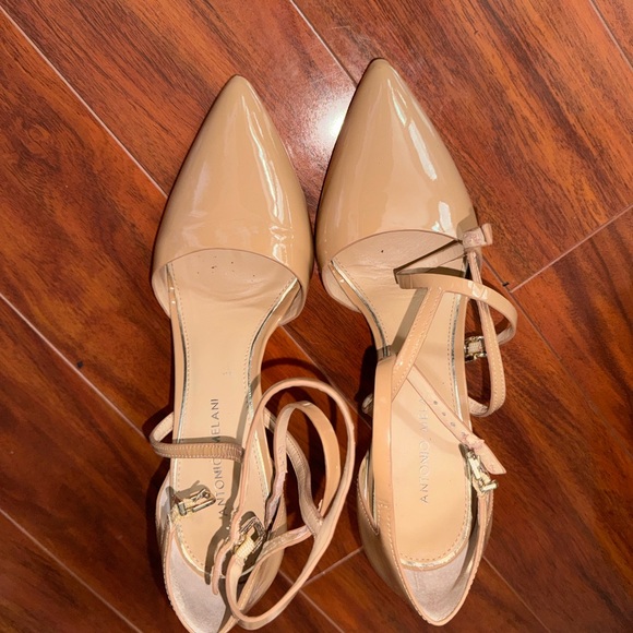 ANTONIO MELANI Nude Patent Leather Heels - Picture 2 of 5